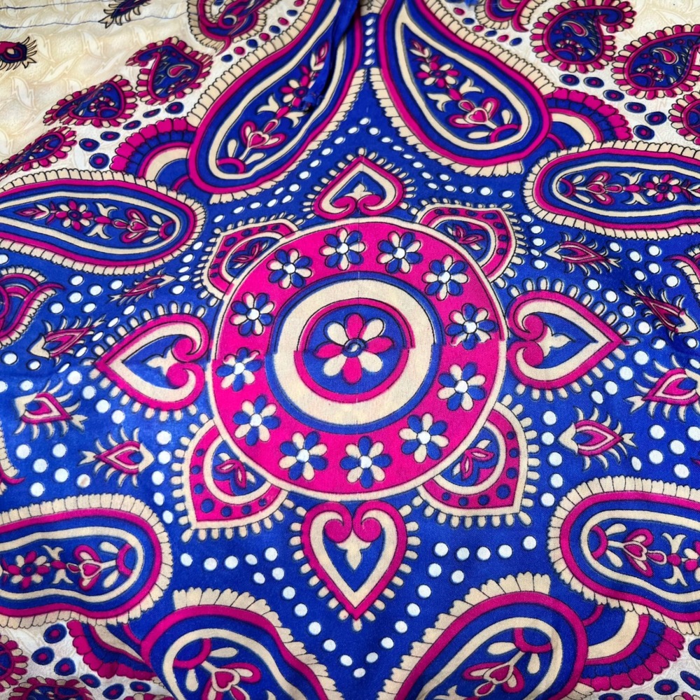 Phases Womens One SIze Kaftan Dress Paisley Boho Festival Maxi Caftan Loungewear - Picture 6 of 14